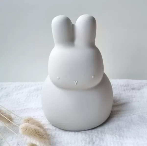 Silicone flexible money box - Rabbit Beige