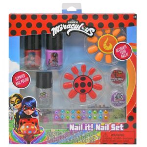 Miraculous Lady Bug Nail Set in Box