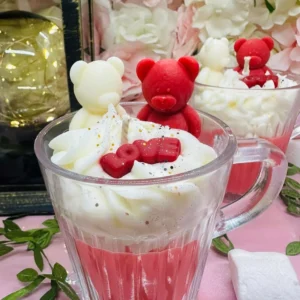 Red Teddy Bear Candle