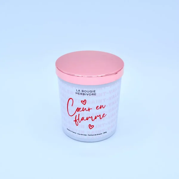 Valentine's Day scented candle "Heart in Flames" 200ml