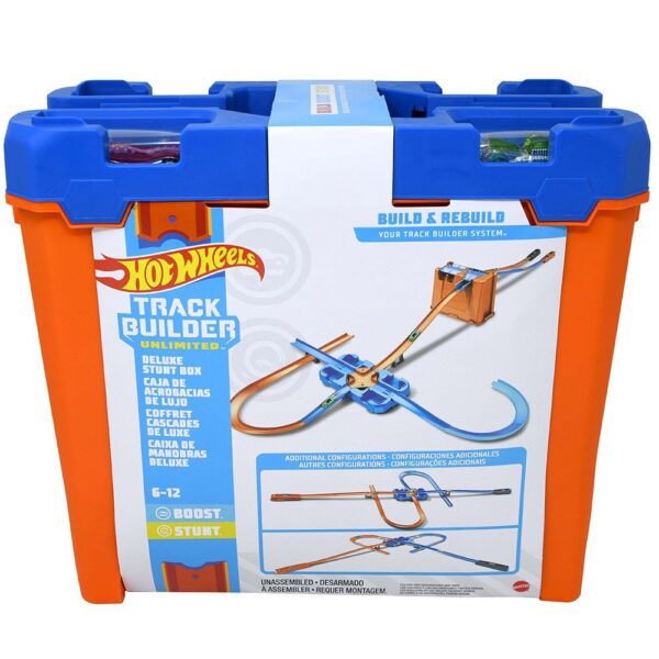 Mattel DP Hot Wheels Truck Builder Deluxe Stunt Box