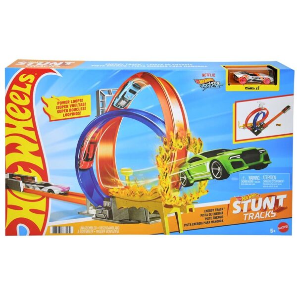 Mattel DP Blitz Hot Wheels Energy Track + 1 Diecast