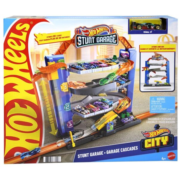 Mattel DP EC Hot Wheels City Stunt Garage