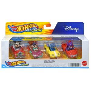 Mattel DDC Hot Wheels Disney 4pk Raceverse Die Cast Vehicles in Box